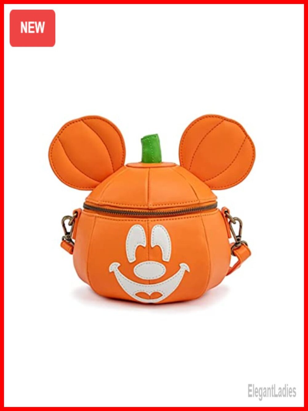 Loungefly Disney Mickey Mouse Crossbody Bag Vegan Leather Glow in Dark Halloween